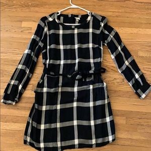 Black plaid dress